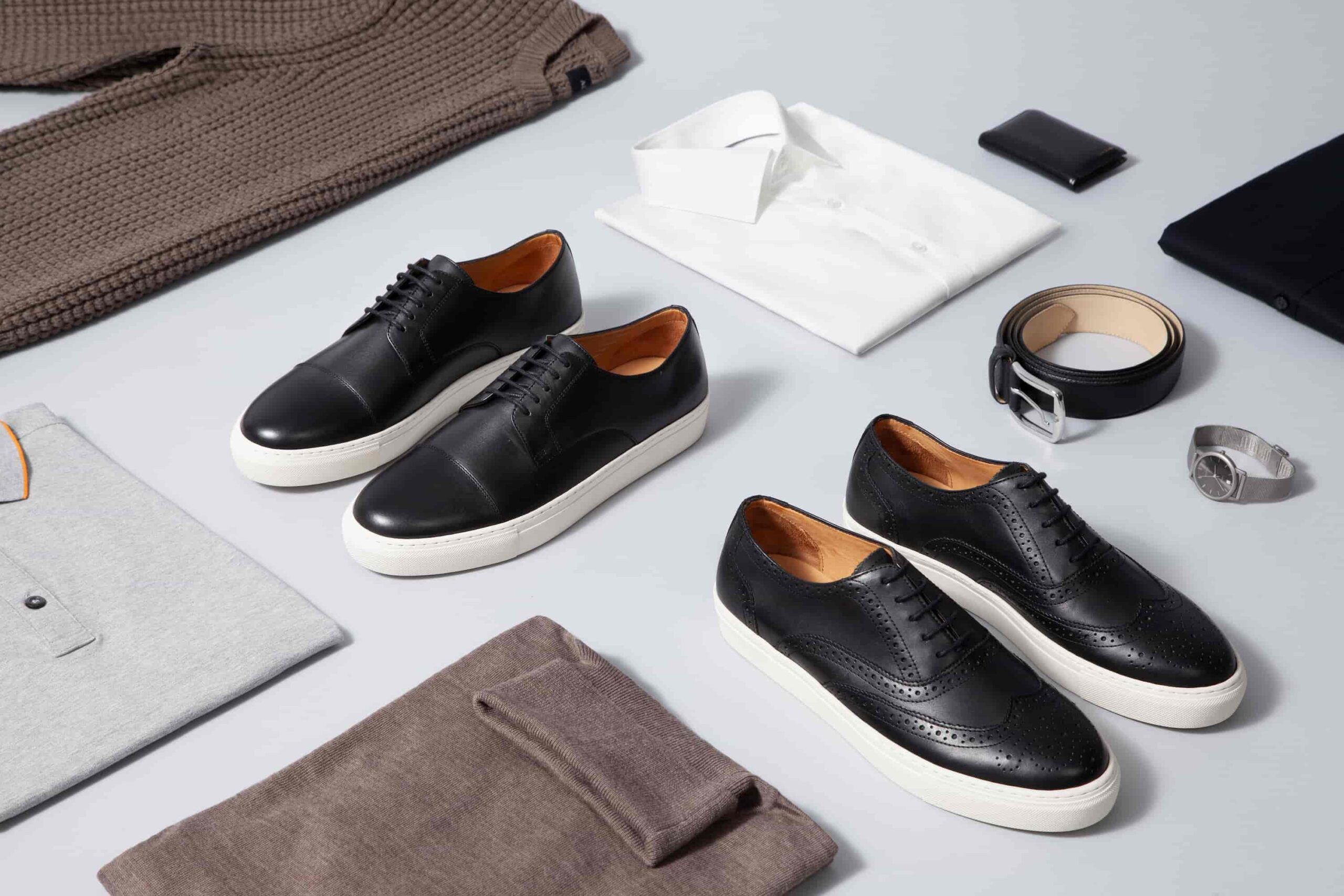 Schwarze Sneaker für den modernen Gentleman-Style