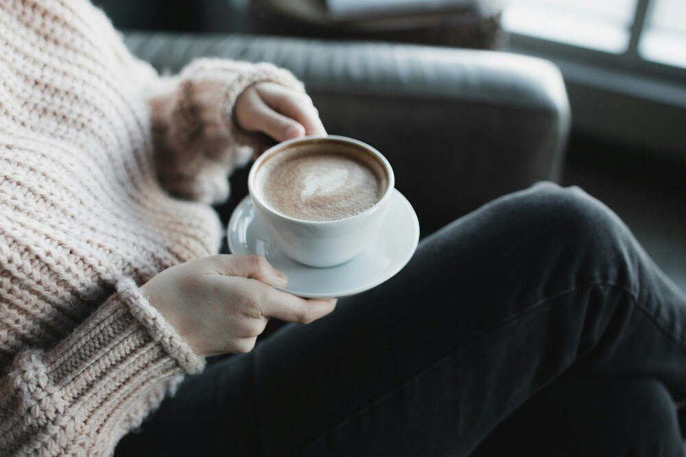 Auszeit: Eine Tasse Kaffee trinken