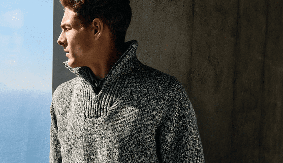 Troyer als Herbst-Pullover fuer Herren