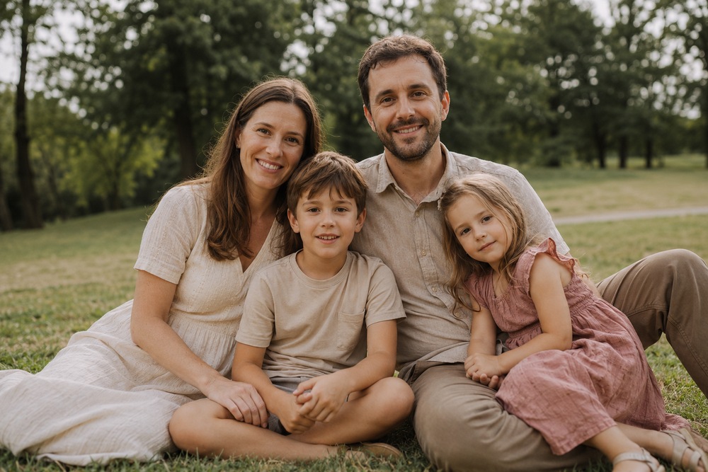Outfit-Ideen für Mama, Papa und Kinder beim Familien-Fotoshooting outfit