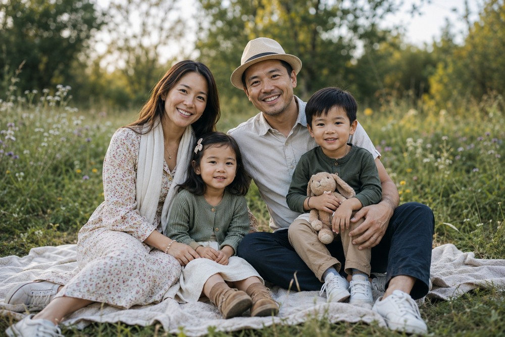 Fotoshooting-Accessoires-Ideen für die Familie